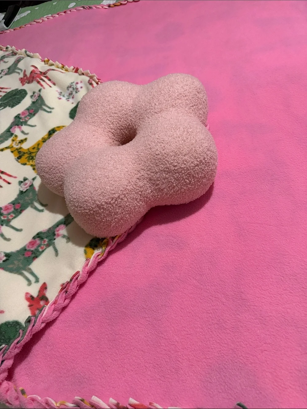 “Little Deer” Tourmaline infused Blanket Deer,fox & Floral patterns Fleece 53x53